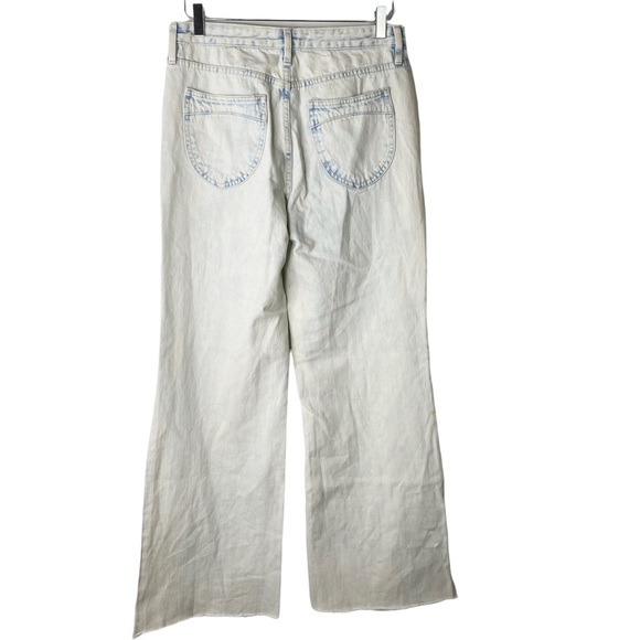Free People We The Free Vintage Wide Leg Straight Leg Flare Gold Coast Jeans 29 - Picture 9 of 16